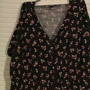 Flowered torrid jumper